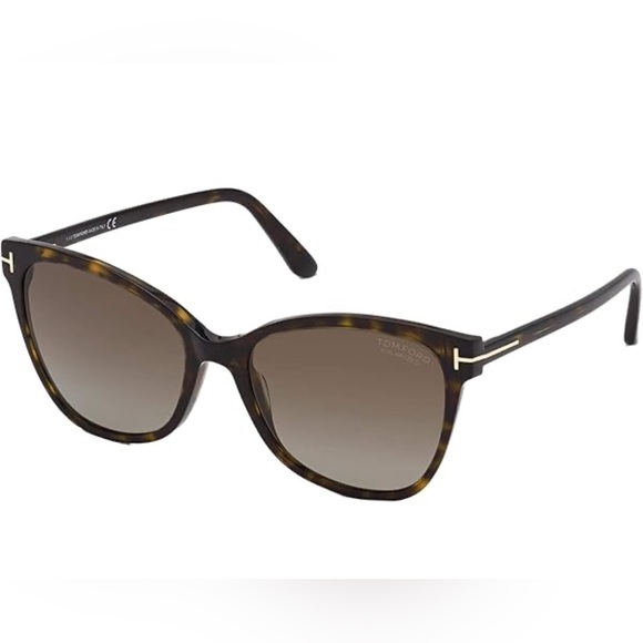 Tom Ford Sunglasses Cat Eye Tortoise Shell Polarized Ani TF844 - Picture 3 of 8